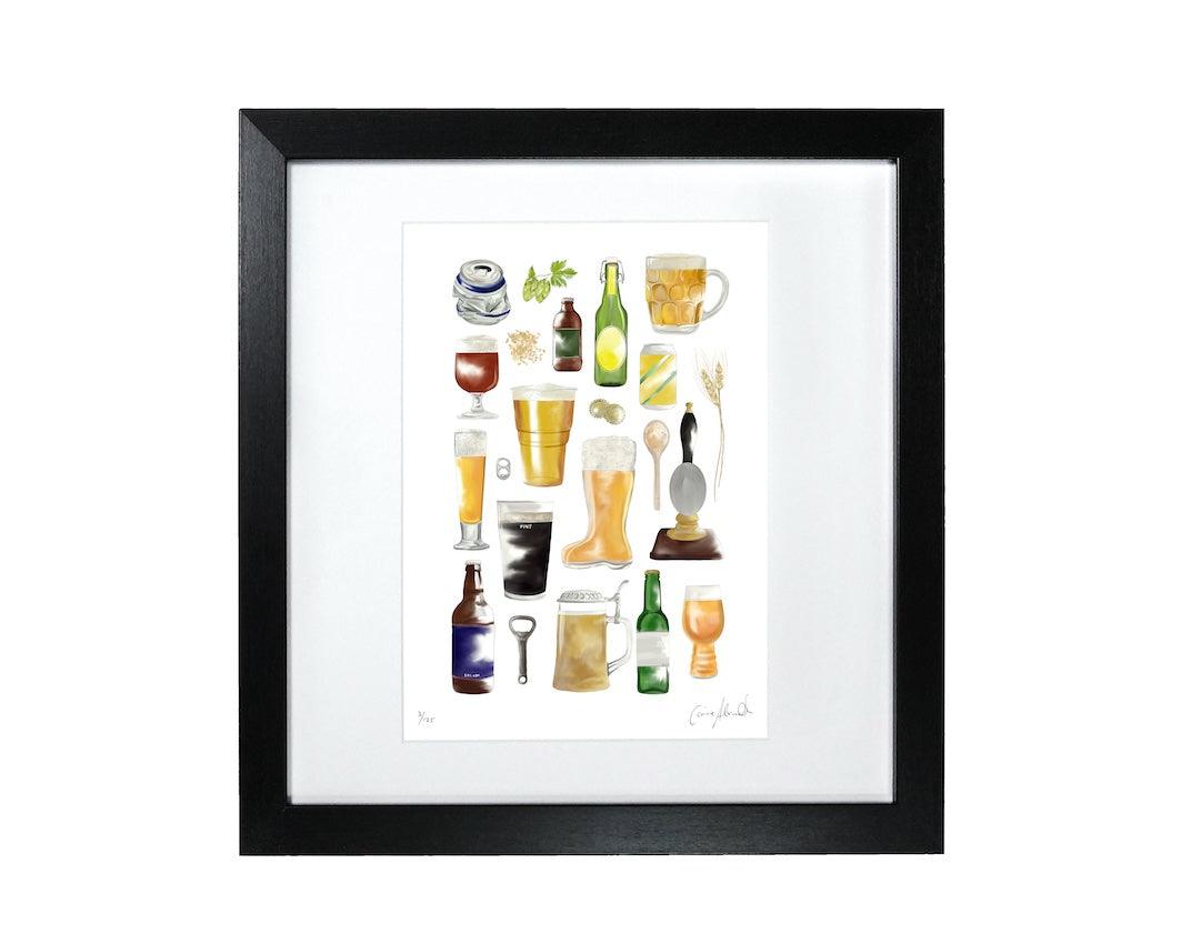 Beer art print 