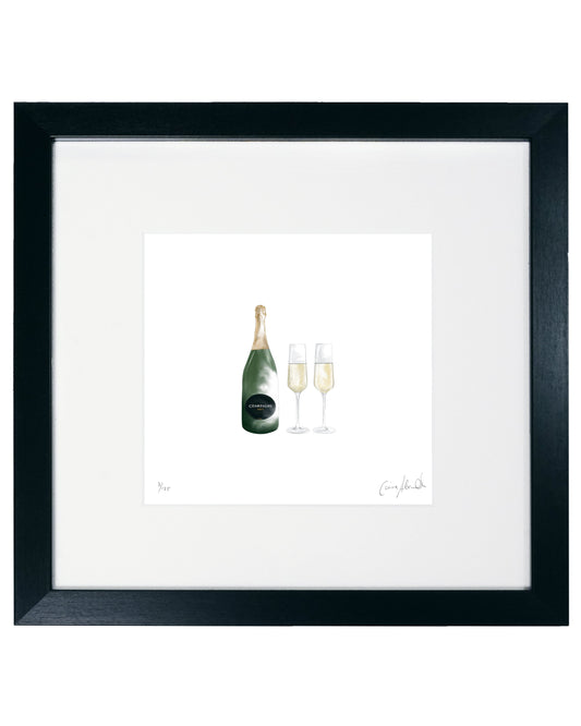 Celebratory Champagne Print