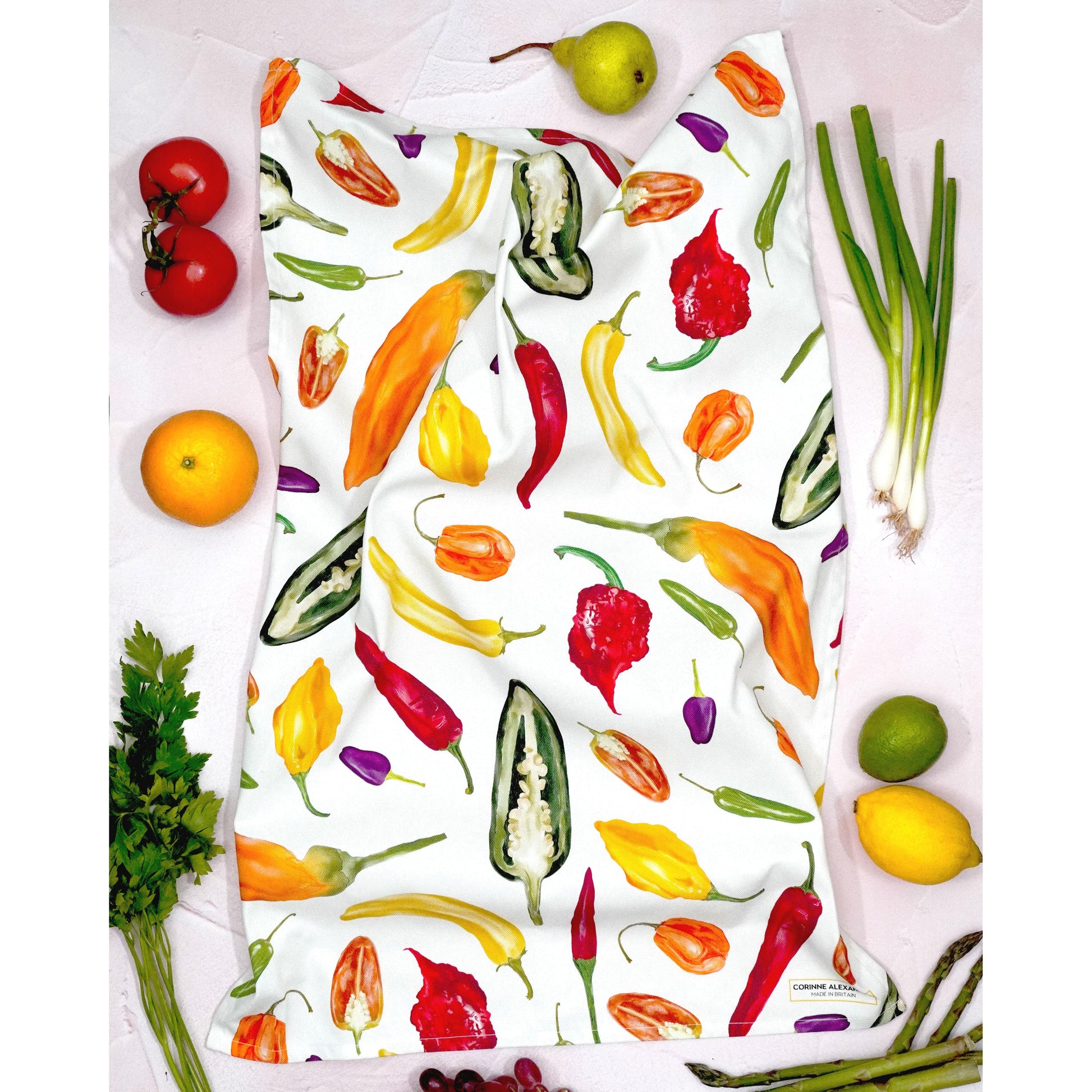 Chilli Tea Towel