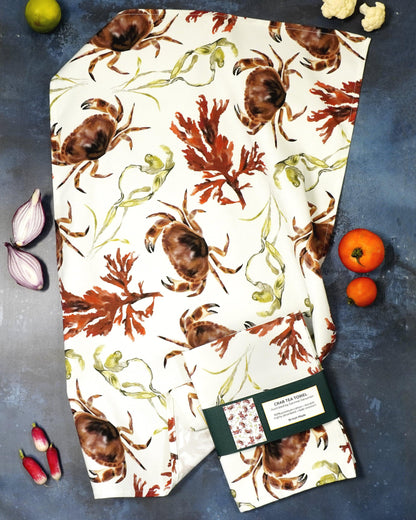 Crab Tea Towel