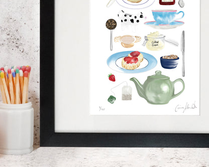 Cream Tea Print