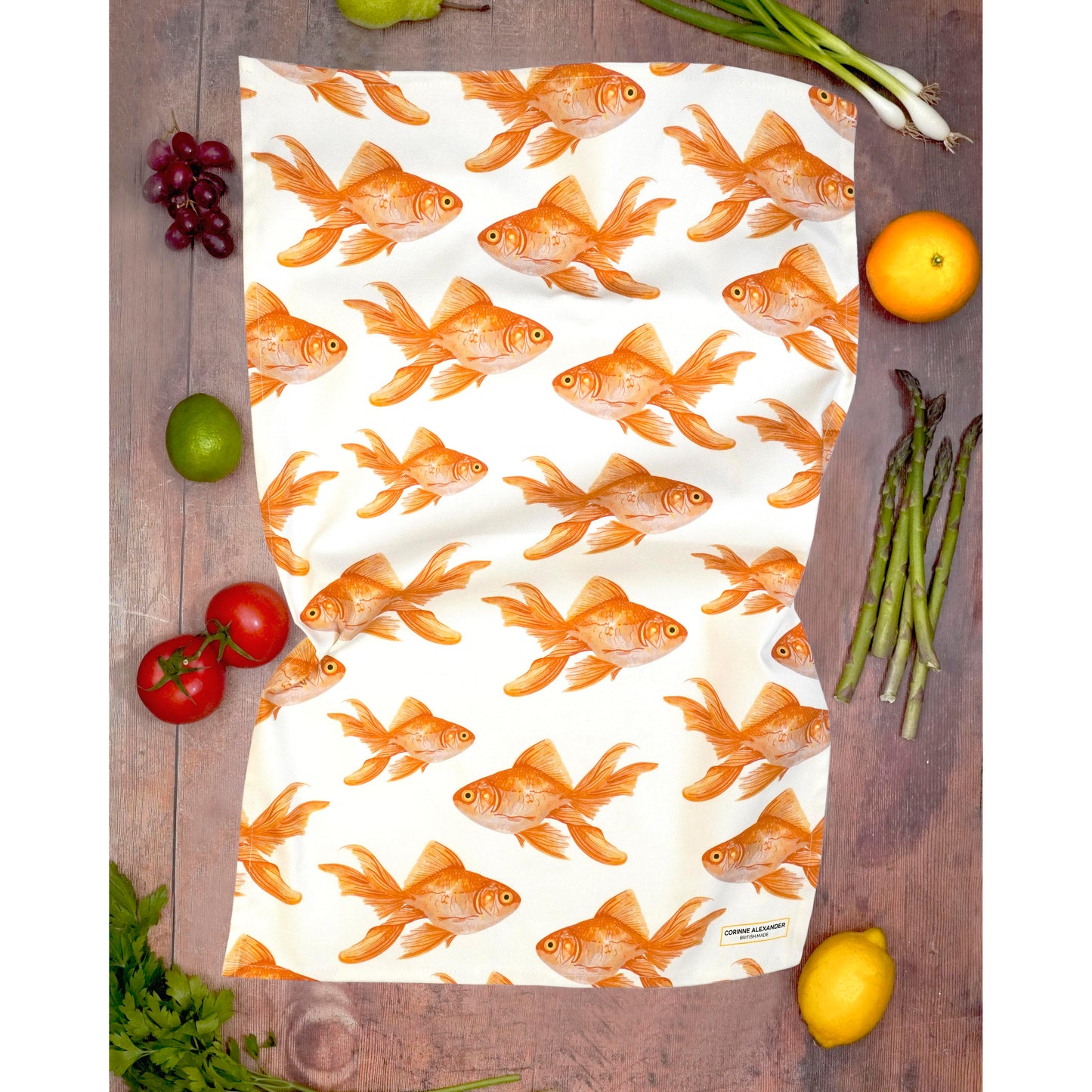 Goldfish Tea Towel