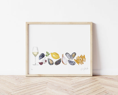 Moules Frites Print