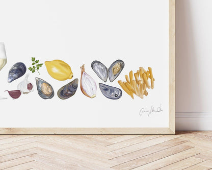 Moules Frites Print