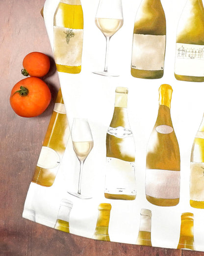 White Wine (Bottle) Tea Towel