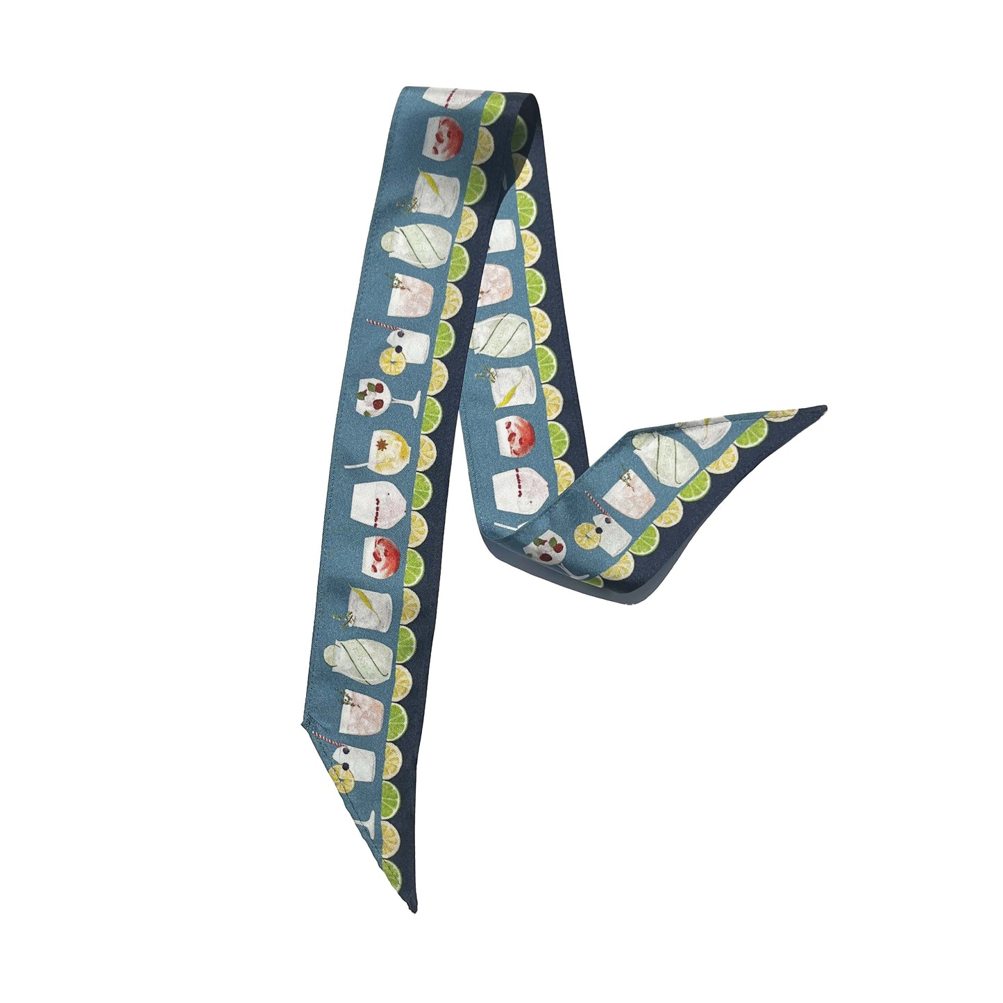 Skinny Gin Cocktails Silk Scarf