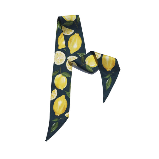 Skinny Lemon Silk Scarf