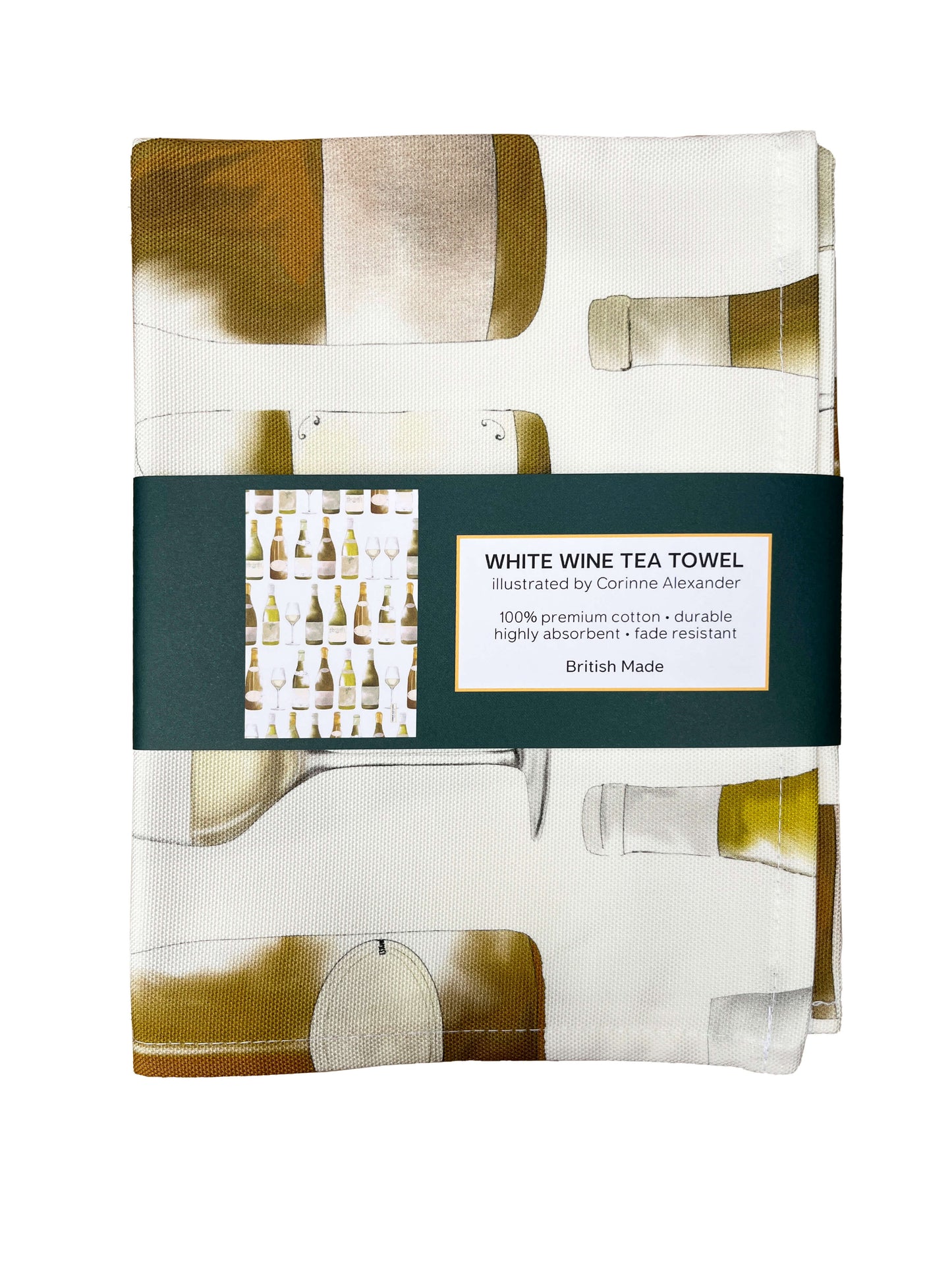 White Wine (Bottle) Tea Towel