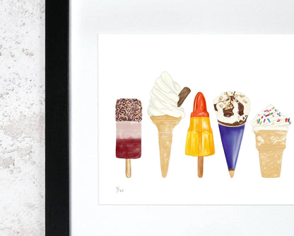 Framed Ice Cream Print