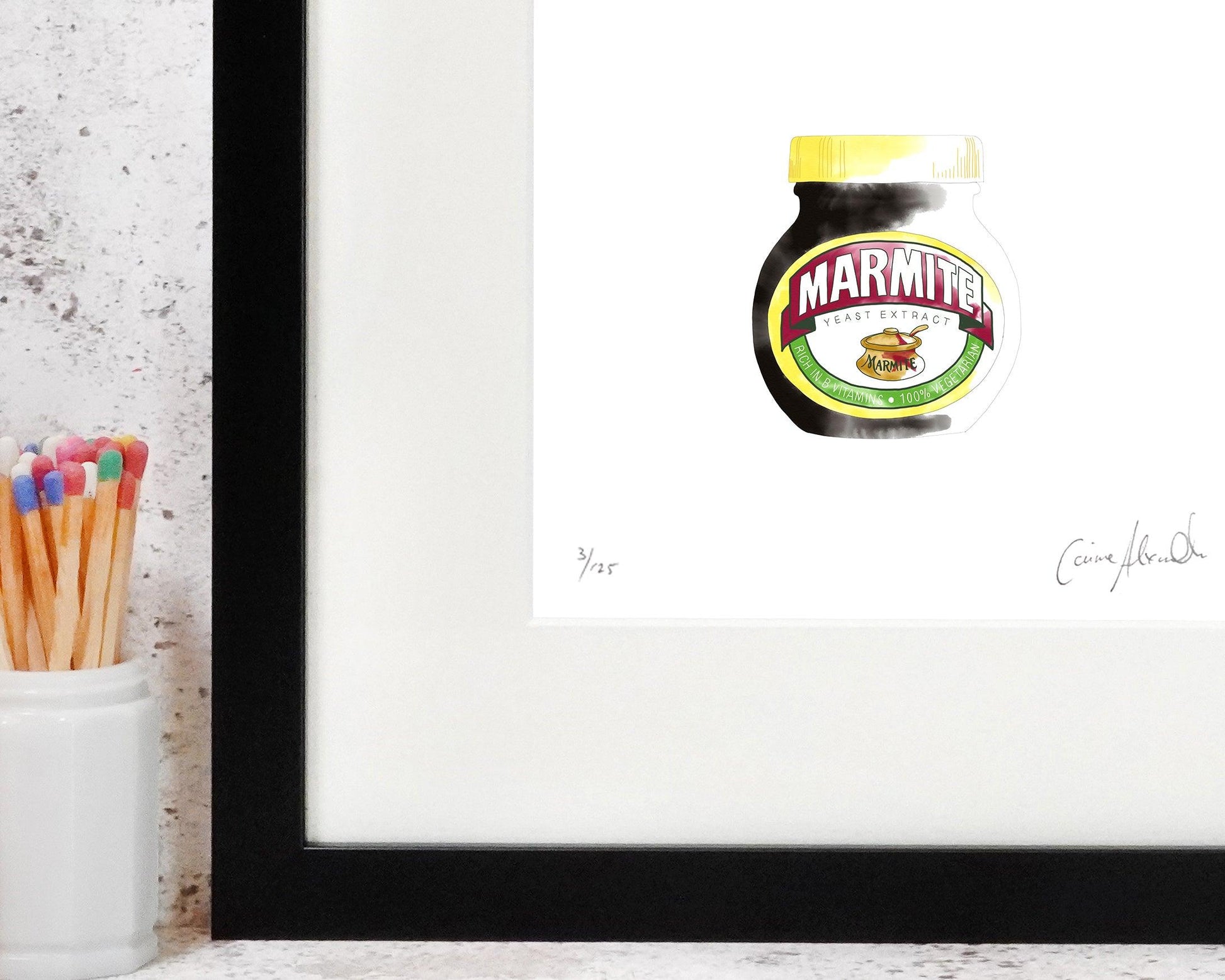 Framed Marmite Art Print