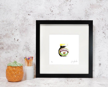 Framed Marmite Art Print