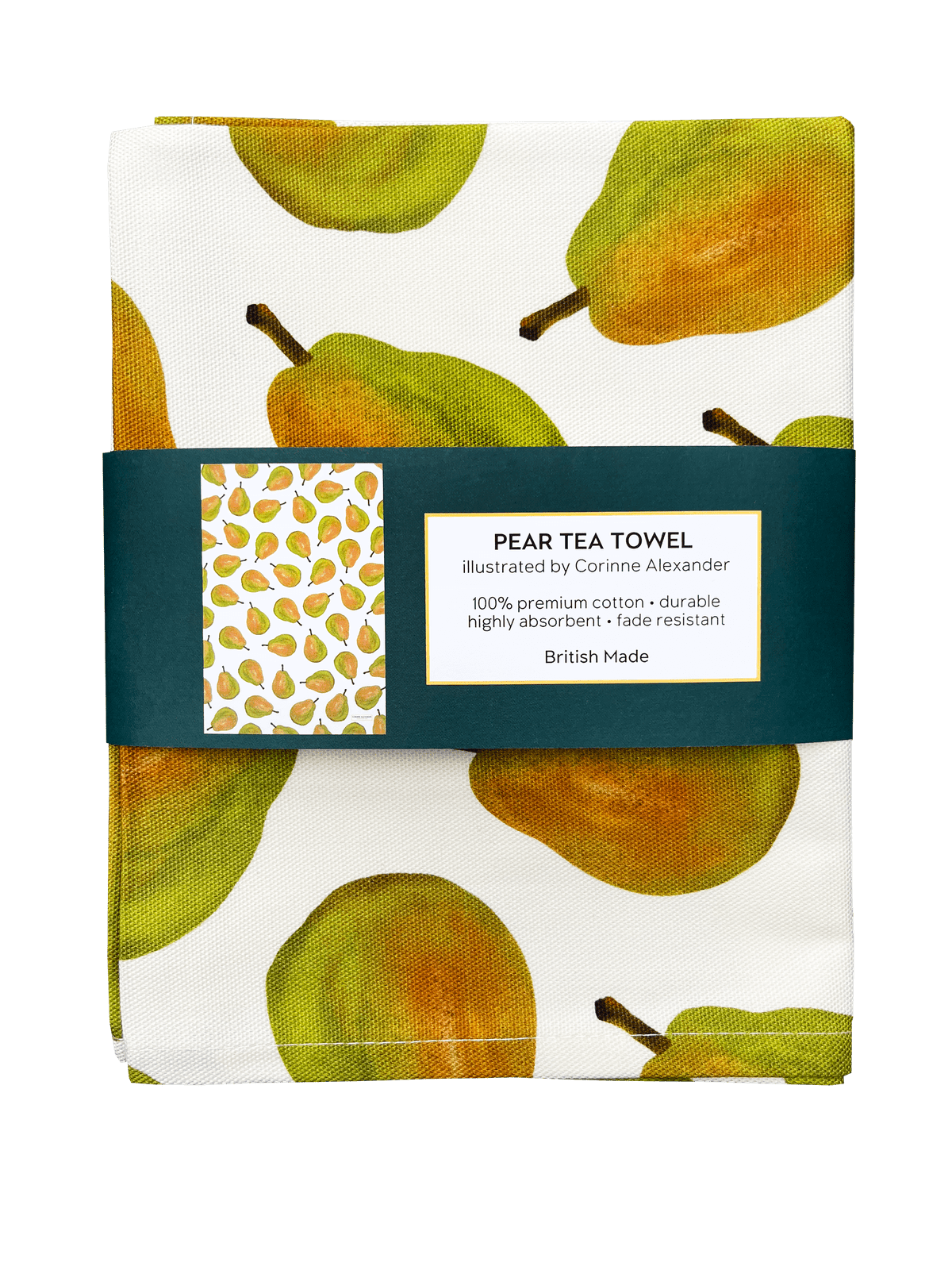  Pear Tea Towel by Uk homeware brand