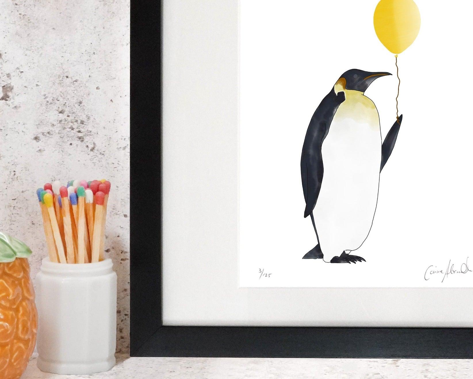 Playful Penguin Nursery Print