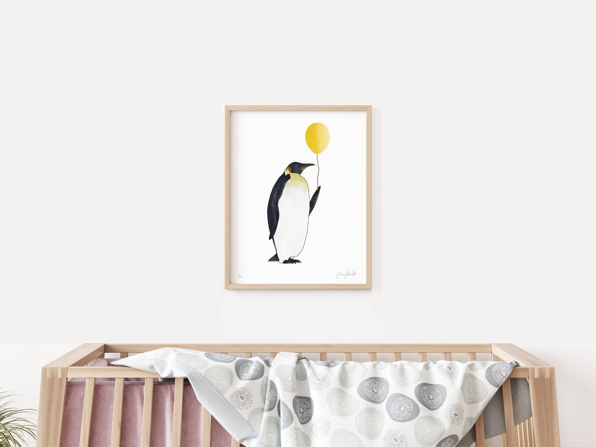 Playful Penguin Nursery Print