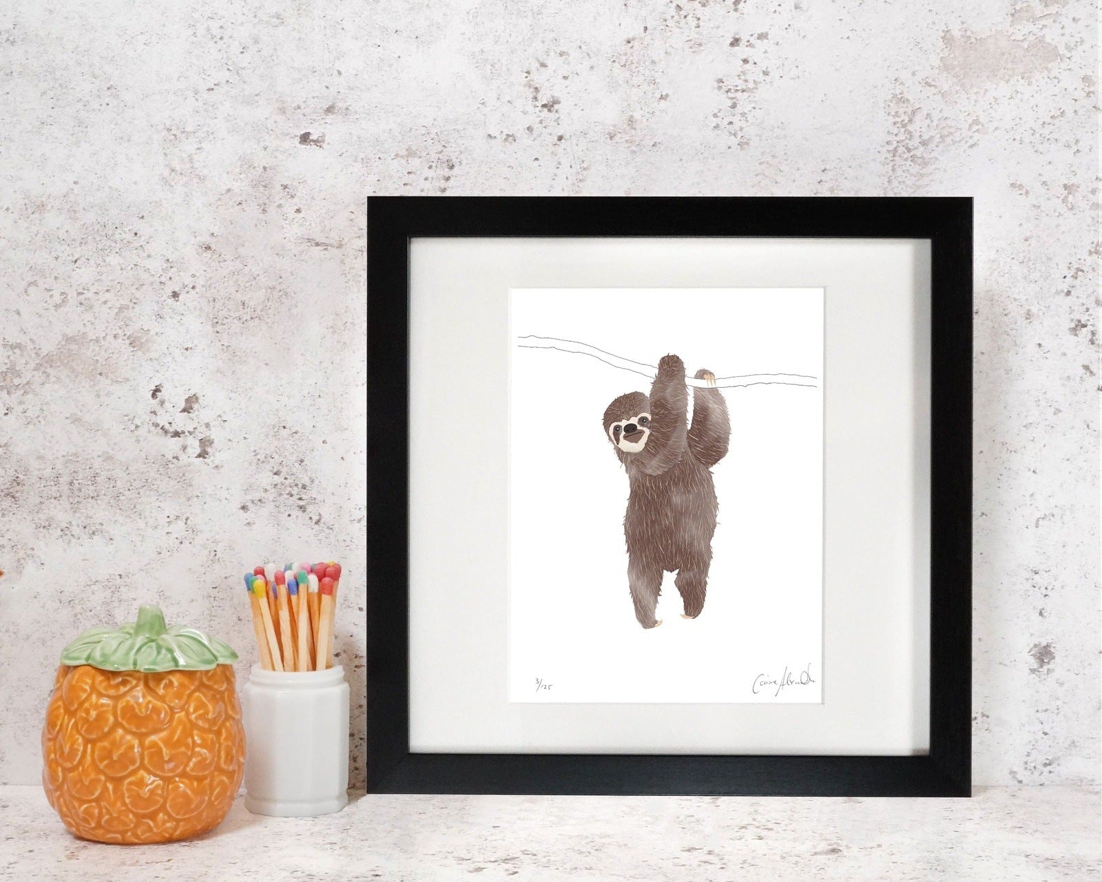 Sloth sales nursery art