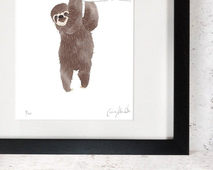 Sloth Nursery Print