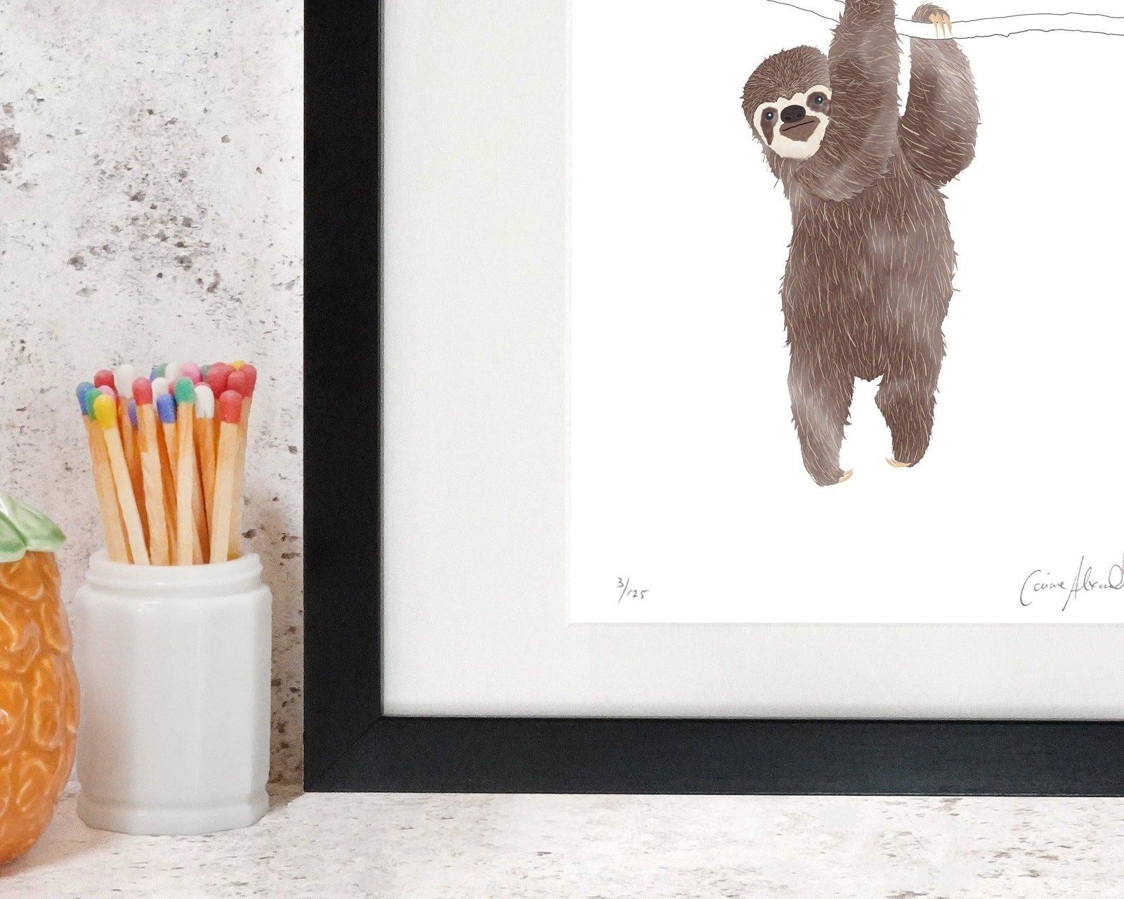 Sloth Nursery Print