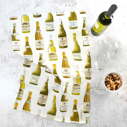 White Burgundy Tea Towel - White Wine 